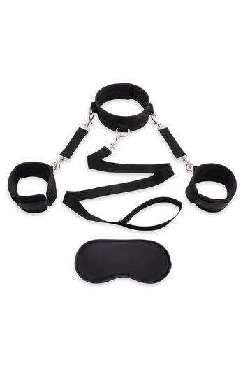 Lux Fetish - Collar & Leash Set With Removable Cuffs - Stag Shop
