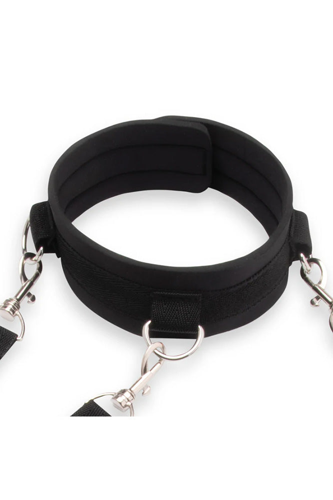 Lux Fetish - Collar & Leash Set With Removable Cuffs