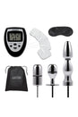 Electric Eel - Lux Fetish - 9PC Electro-sex Ultra Shock Set - Black/Silver - Stag Shop