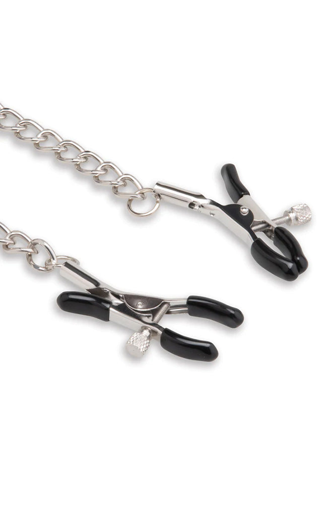Lux Fetish - Open Mouth Gag With Nipple Clips - Stag Shop