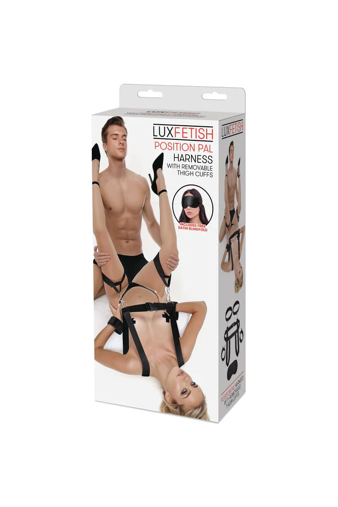 Lux Fetish - Position Pal Harness With Removable Thigh Cuffs - Stag Shop