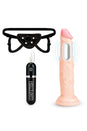 Lux Fetish - Vibrating Strap-On & Dildo Set - Stag Shop