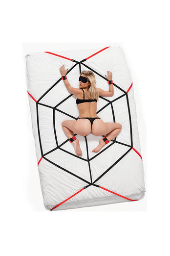 Electric Eel - Lux Fetish Webbed Up Bed Restraint System - Stag Shop