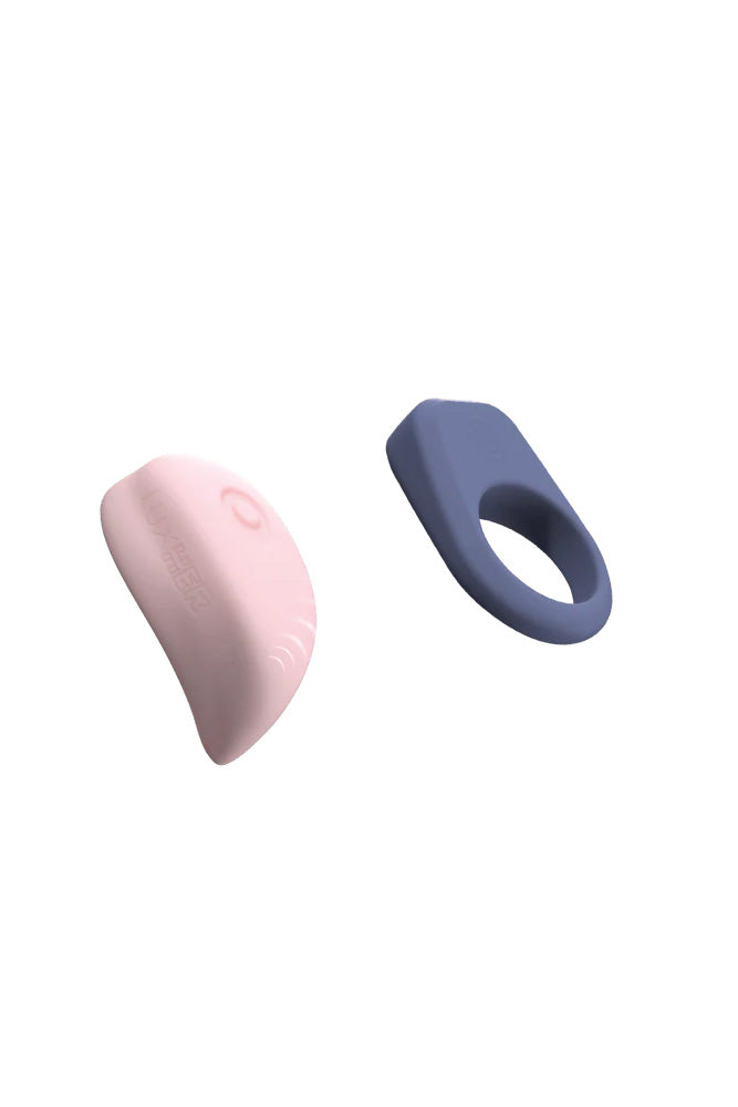 Luxus - Synchronized Couples Bluetooth Vibrator Kit with Cock Ring & Clitoral Stimulator - Stag Shop