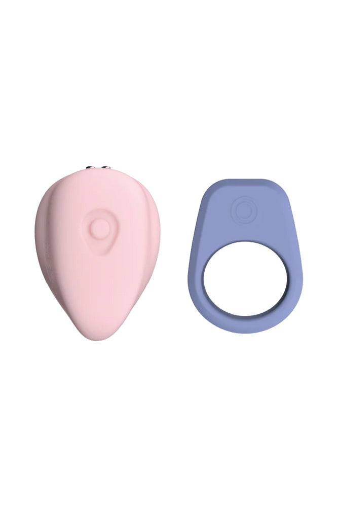Luxus - Synchronized Couples Bluetooth Vibrator Kit with Cock Ring & Clitoral Stimulator - Stag Shop
