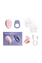Luxus - Synchronized Couples Bluetooth Vibrator Kit with Cock Ring & Clitoral Stimulator - Stag Shop