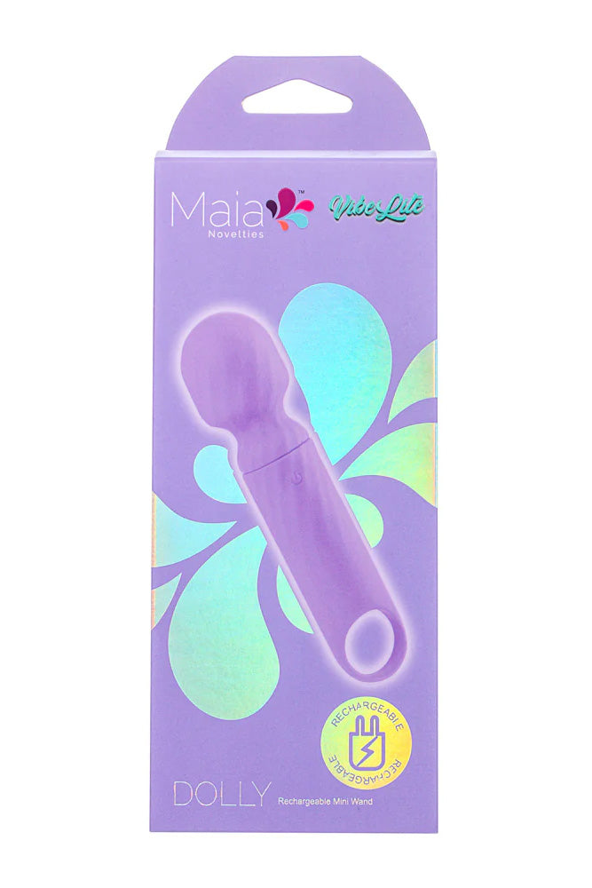 Maia Toys - VibeLite -  Dolly Mini Wand Vibrator - Purple - Stag Shop