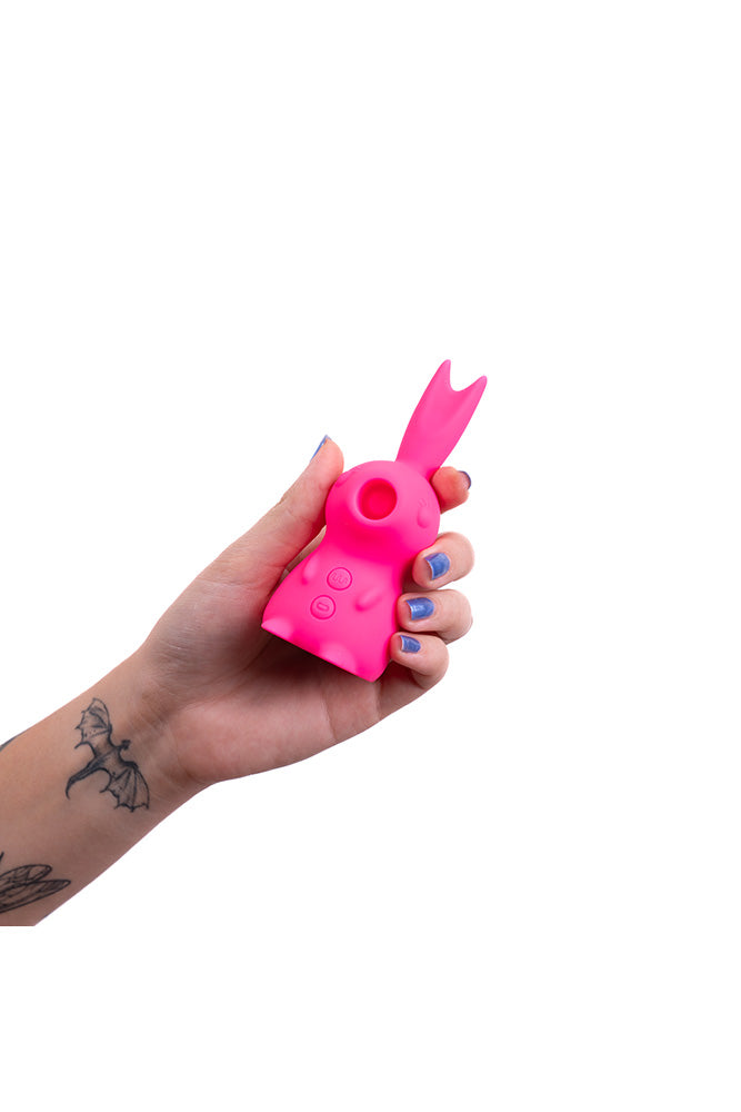 Maia Toys - Hunni Clitoral Suction Vibrator with Flickering Tongue - Pink - Stag Shop