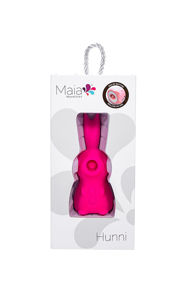 Maia Toys - Hunni Clitoral Suction Vibrator with Flickering Tongue - Pink - Stag Shop