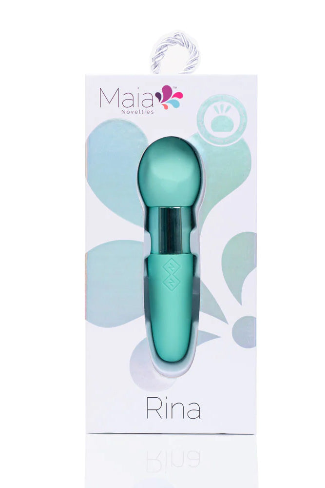 Maia Toys - Rina Mini Wand Vibrator - Mint - Stag Shop