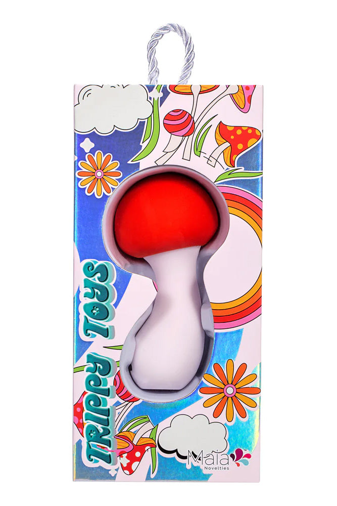 Maia Toys - Trippy Toys - Shroomie Vibrator - Red/White - Stag Shop