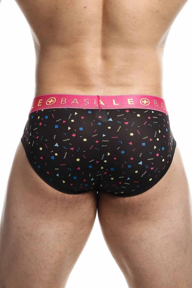 Male Basics - Sexy Pouch Brief - Black Confetti - MBH03 - Stag Shop