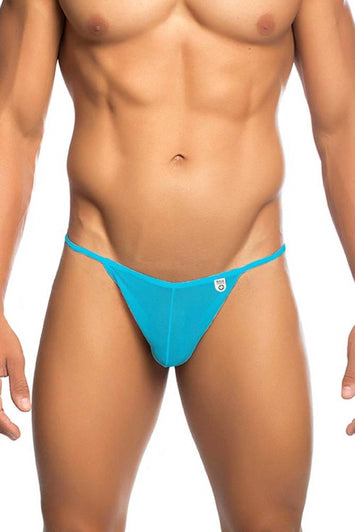 Male Basics - String Tulle Bikini - Turquoise - MBL03 - Stag Shop
