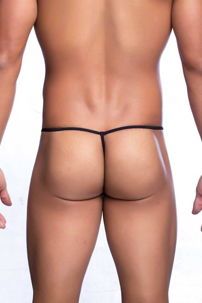 Male Basics - Tulle T-Thong - Black - MBL07 - Stag Shop