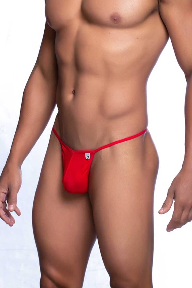 Male Basics - Tulle T-Thong - Red - MBL07 - Stag Shop