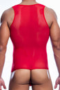 Male Basics - Sexy Body Tulle - Red - MBL09 - Stag Shop