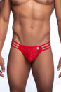 Male Basics - Triple Lace String Thong - Red - MBL10 - Stag Shop