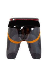 Male Basics - Black Belt Jock - Black/Orange - MBL110 - Stag Shop
