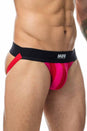 Male Basics - Black Belt Jock - Black/Red - MBL110 - Stag Shop