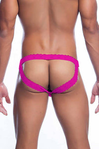 Thumbnail for Male Basics - Lace Jockstrap - Pink - MBL12 - Stag Shop