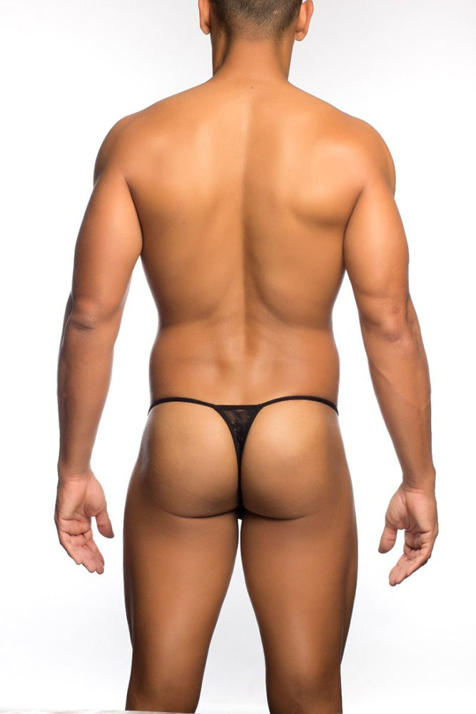 Male Basics - Lace Thong - Black - MBL27 - Stag Shop