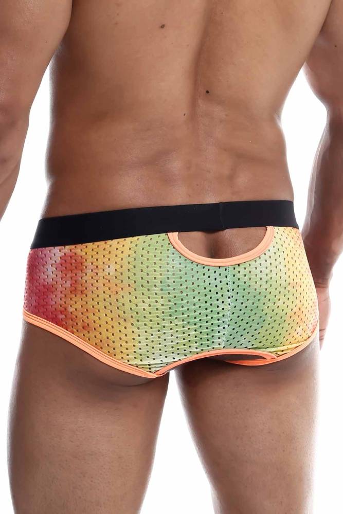 Male Basics - Aero Brief - Orange/Tie Dye - MBL55 - Stag Shop