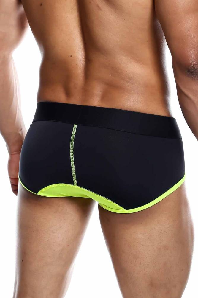 Male Basics - Neon Brief - Yellow - MBN03 - Stag Shop