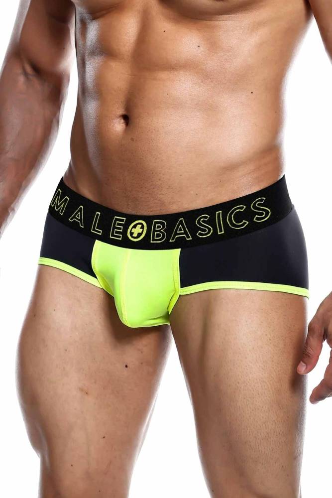 Male Basics - Neon Brief - Yellow - MBN03 - Stag Shop