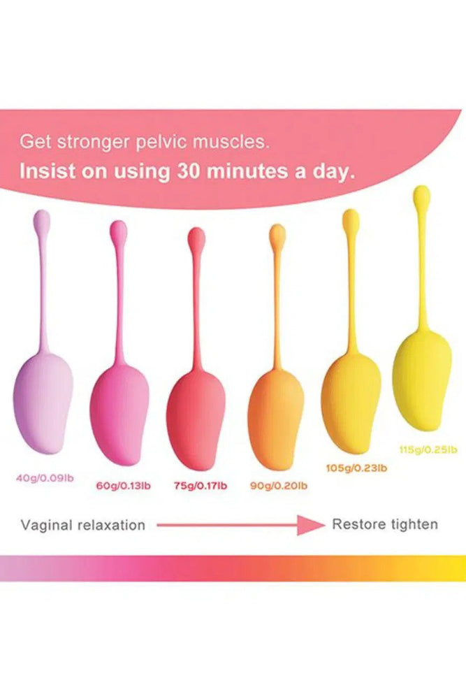 Honey Play Box - Mango Tropical 6pc Weighted Kegel Set - Stag Shop