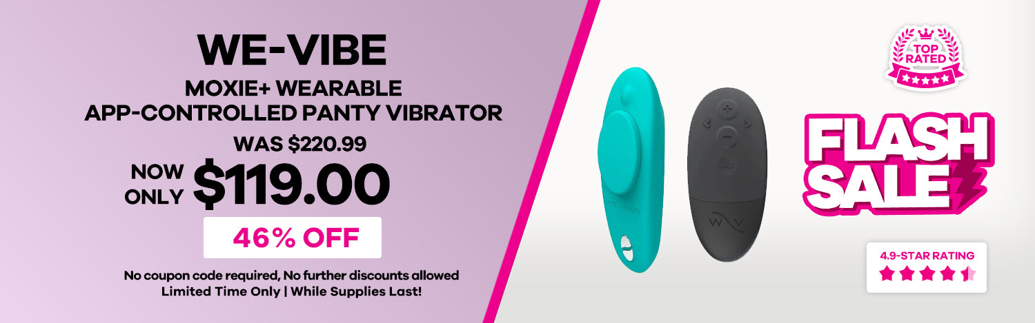 We-Vibe - Moxie + Wearable Bluetooth Clitoral Vibrator - Aqua