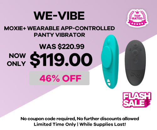 We-Vibe - Moxie + Wearable Bluetooth Clitoral Vibrator - Aqua
