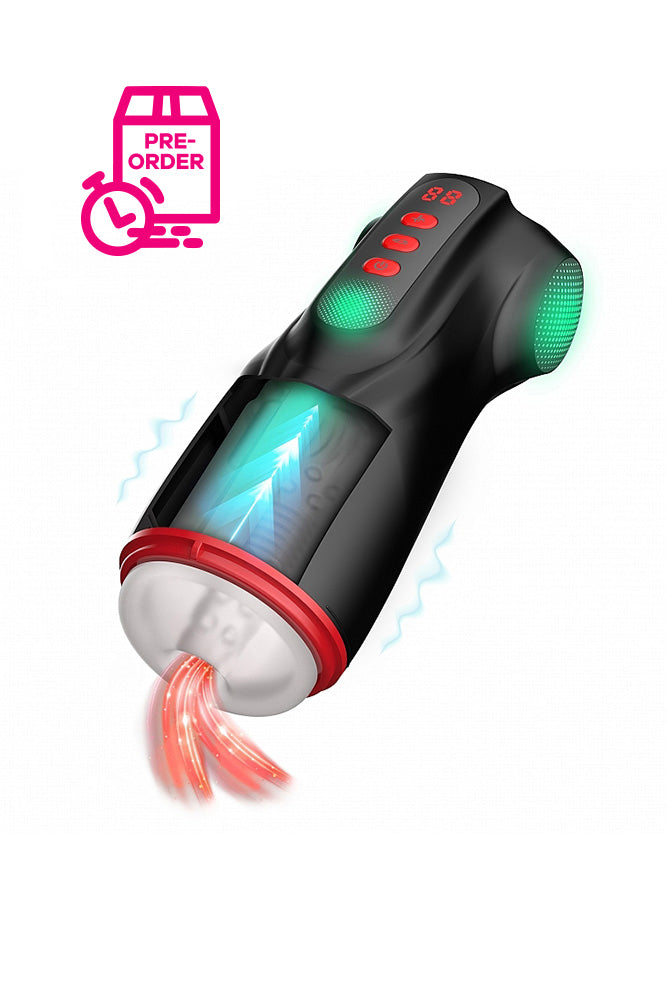 PRE ORDER Shots Toys - Masturs - Raven AR Masturbator With Suction