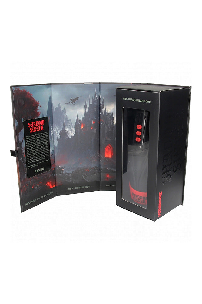 PRE ORDER Shots Toys - Masturs - Raven AR Masturbator With Suction