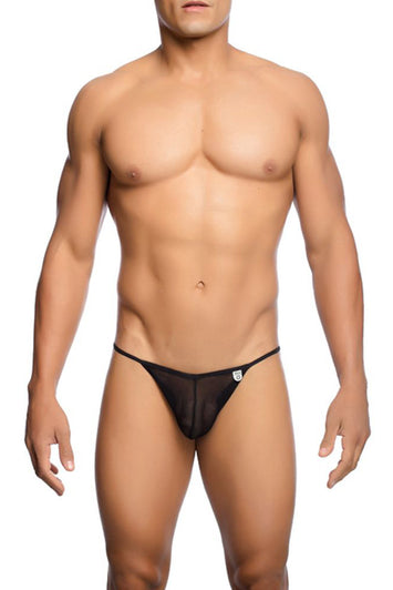 Male Basics - String Tulle Bikini - Black - MBL03 - Stag Shop