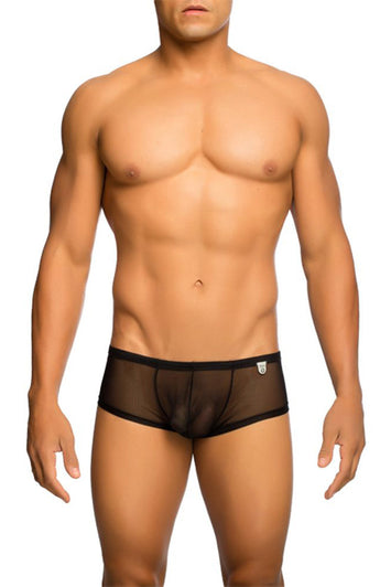 Male Basics - Hip Hugger - Boy Short - Black - MBL04 - Stag Shop