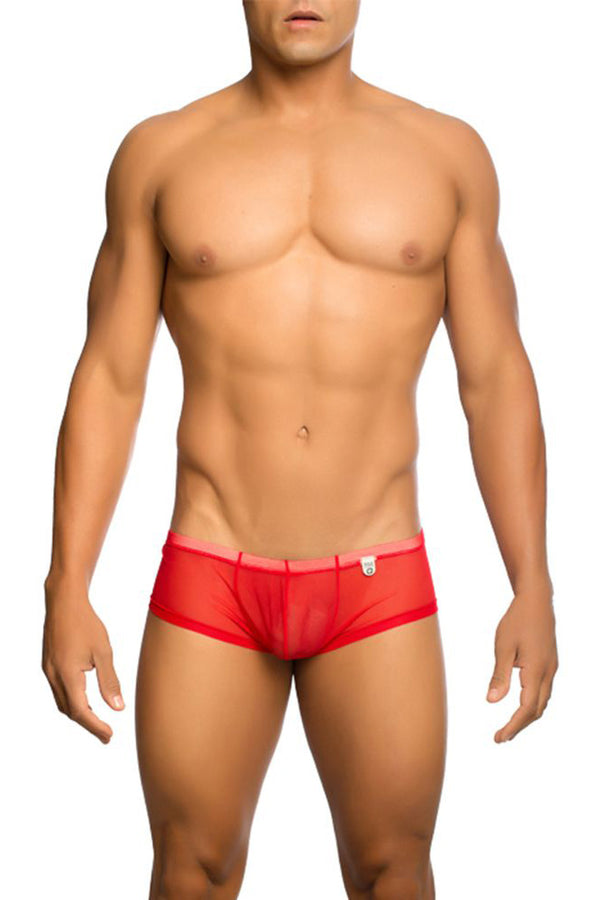Male Basics - Hip Hugger - Boy Short - Red - MBL04 - Stag Shop