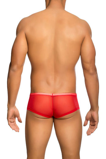 Male Basics - Hip Hugger - Boy Short - Red - MBL04 - Stag Shop
