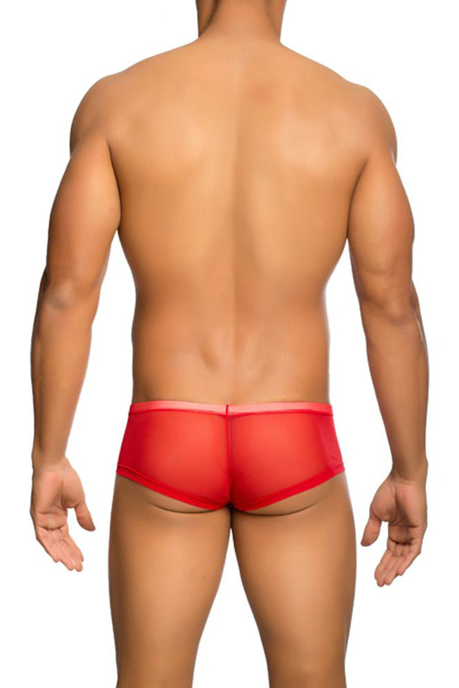 Male Basics - Hip Hugger - Boy Short - Red - MBL04 - Stag Shop