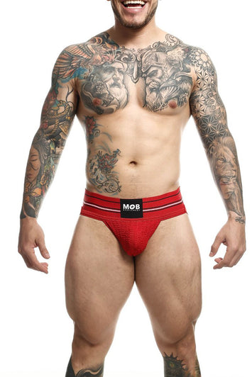 Male Basics - Fetish Classic - Wide Jockstrap - Red - MBL100 - Stag Shop