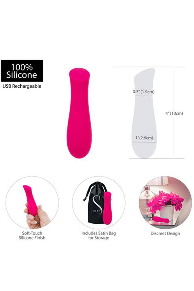 Swan - Mini Swan Rose Bullet - Pink - Stag Shop