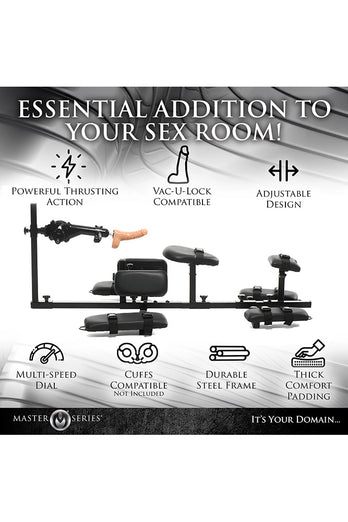 XR Brands - Master Series - Subversion Stockade With Sex Machine - Stag Shop