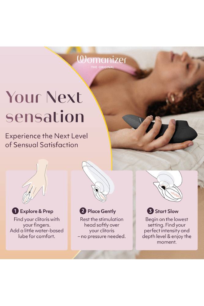 Womanizer - Next Clitoral Simulator - Black - Stag Shop