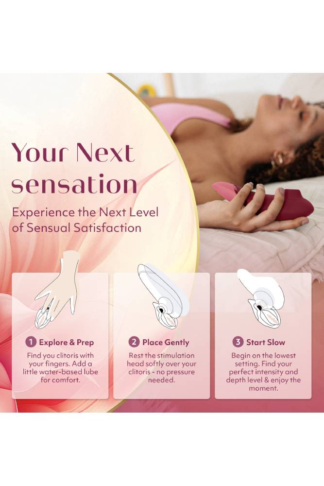Womanizer - Next Clitoral Simulator - Bordeaux - Stag Shop