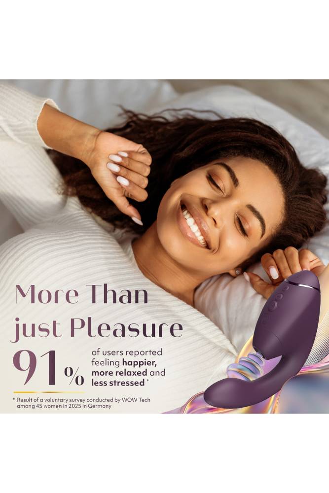 Womanizer - Next Duo Dual Stimulation Vibrator - Purple - Stag Shop