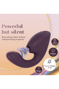 Thumbnail for Womanizer - Next Duo Dual Stimulation Vibrator - Purple - Stag Shop