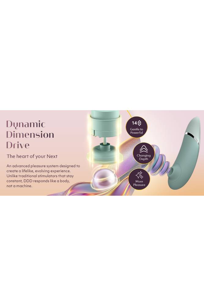 Womanizer - Next Clitoral Simulator - Sage Green - Stag Shop