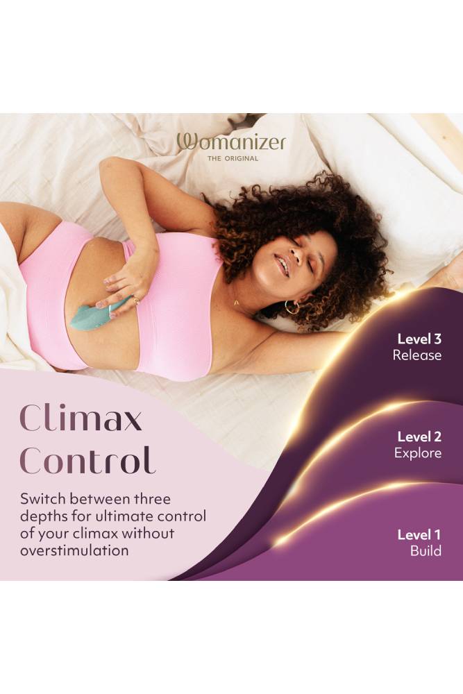 Womanizer - Next Clitoral Simulator - Sage Green - Stag Shop