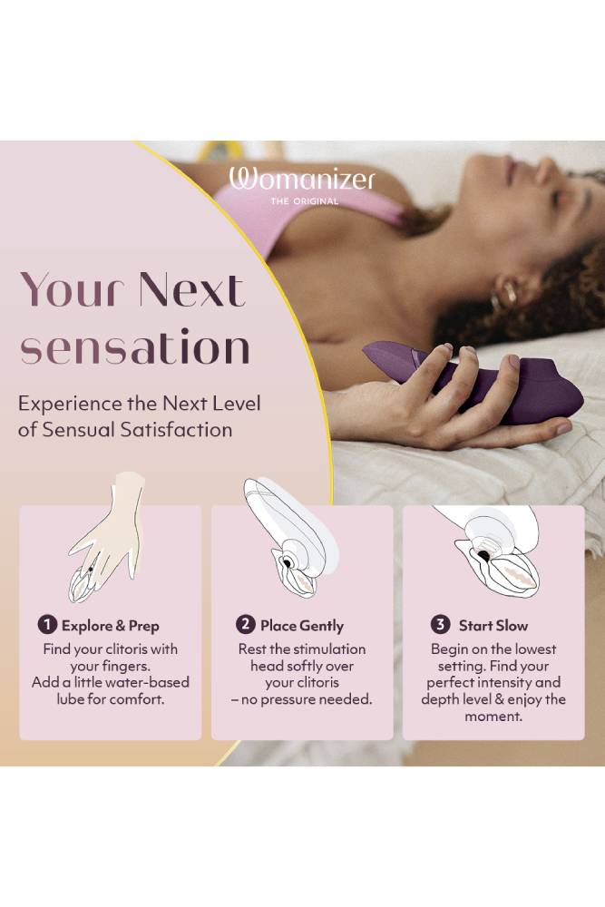 Womanizer - Next Clitoral Simulator - Purple - Stag Shop