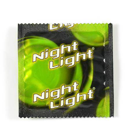 Night Light Glow in the Dark Lubricated Condom - Singles | Stag Shop Night Light Glow in the Dark Lubricated Condom - Singles | Stag Shop