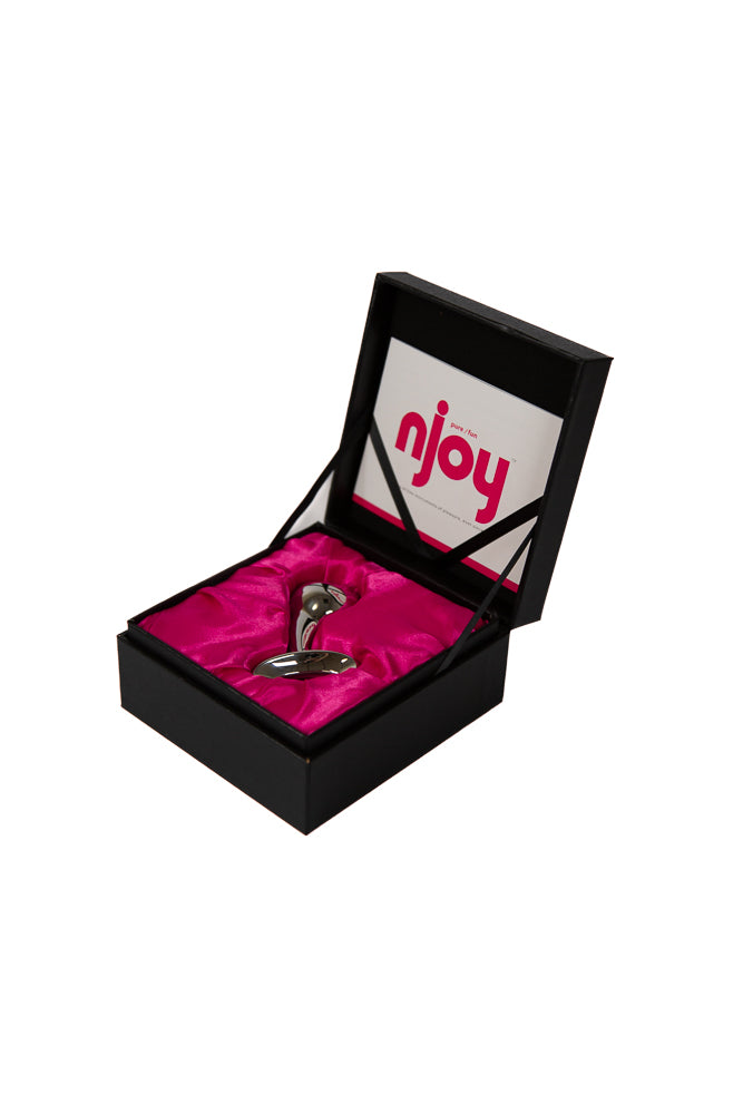 Njoy - Pure Stainless Steel Anal Plug - Medium - Stag Shop